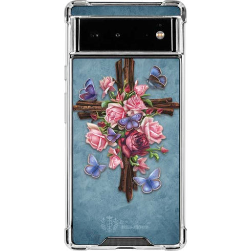 Brigid Ashwood Flower Cross Google Pixel 6 Clear Case